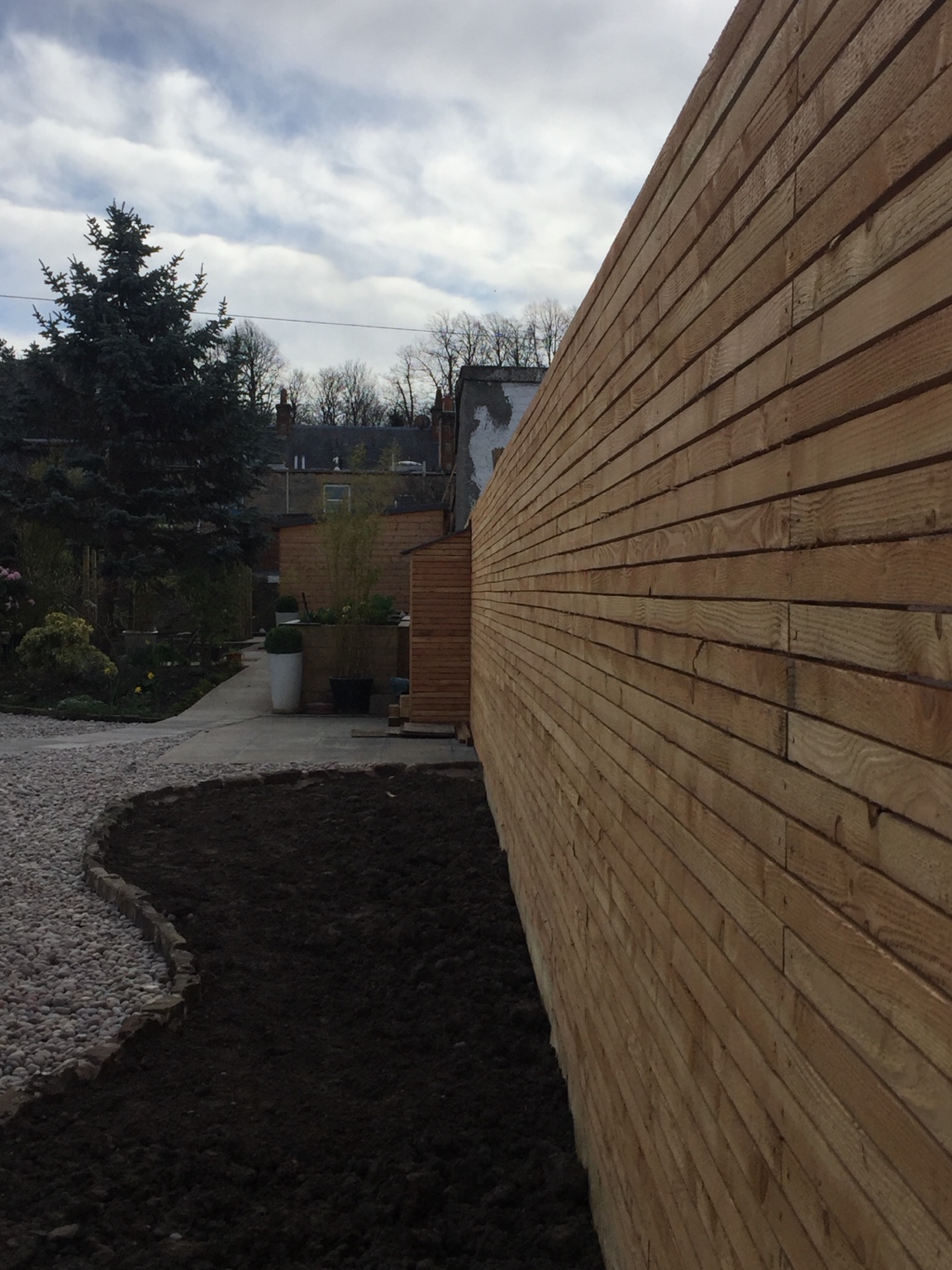 Timber cladding detail