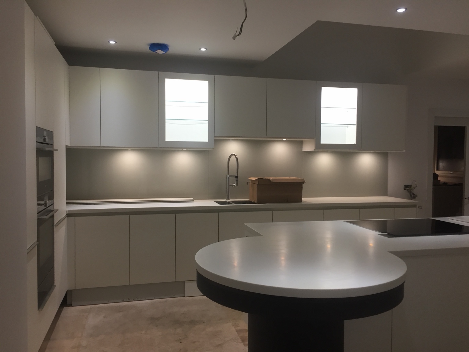Kitchen installation in progress